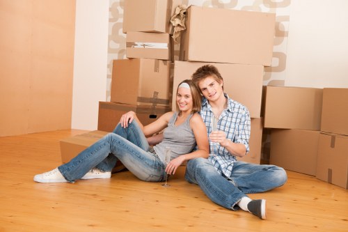 Commercial removals team planning a business move in Barnsbury