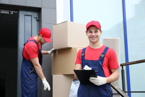 Trustworthy moving service payment area with bank transfer and card security