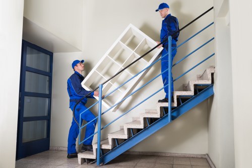 Careful handling of household furniture during a Barnsbury property move