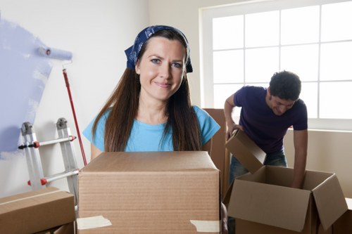Careful handling of office equipment during a Barnsbury move
