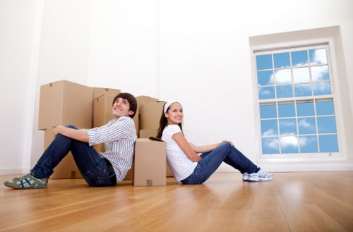 Office relocation equipment and boxes for a Barnsbury commercial move